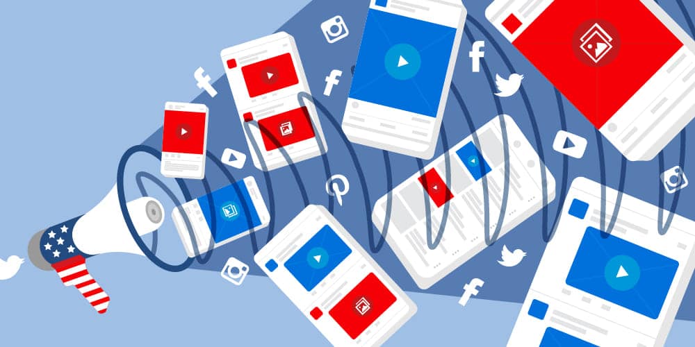 social media platform during an election season